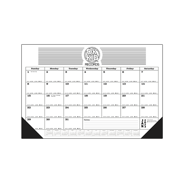 OK Kid Recordings 2023 Desk Calendar