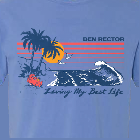 Living My Best Life Beach Tee design