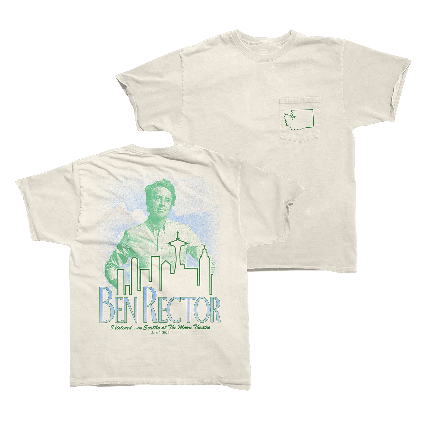 Ben Rector Live in Seattle - The Moore Theatre Tee